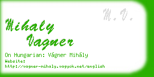 mihaly vagner business card